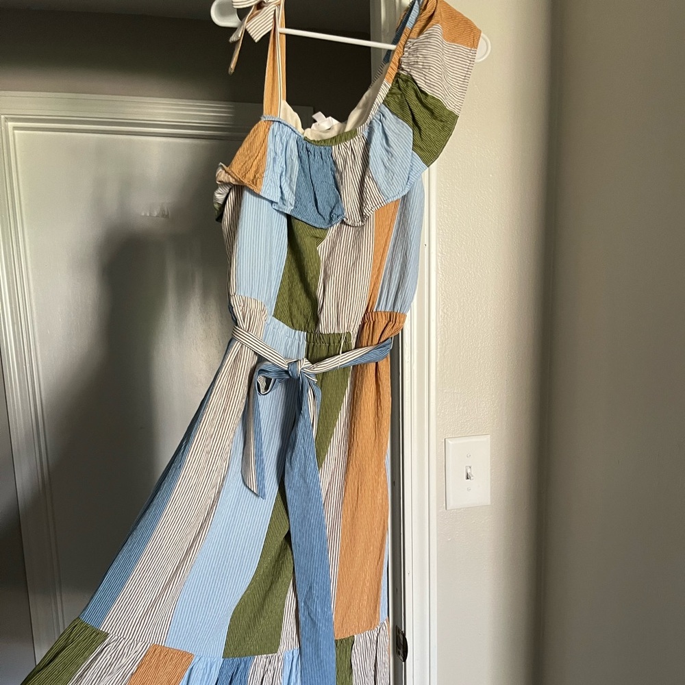 Lauren Conrad Asymmetrical maxi dress